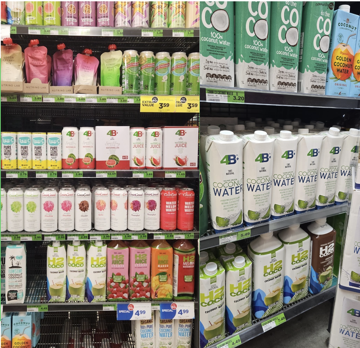 4B Plus products on retail shelves