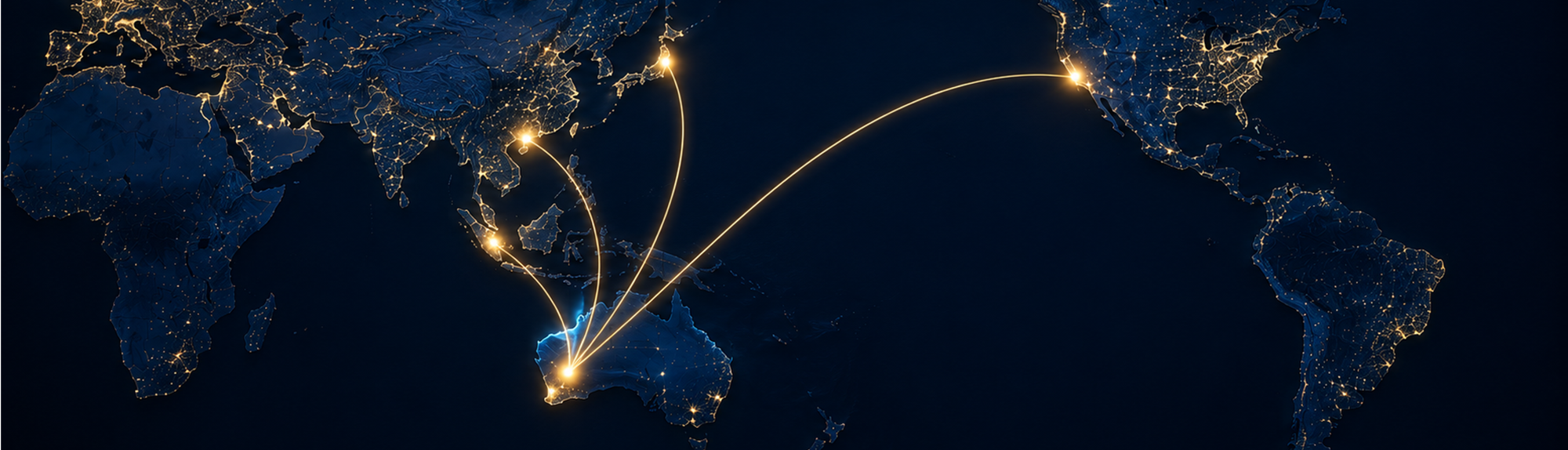 Global growth network map