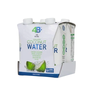 4B+ Coconut Water - 500mL, 4-Pack x 4 Carton